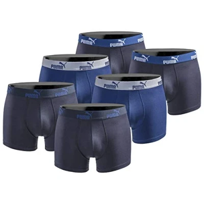Afbeelding van PUMA Basic Black Limited Edition Boxershort voor heren, 6 stuks, New True Blue, M