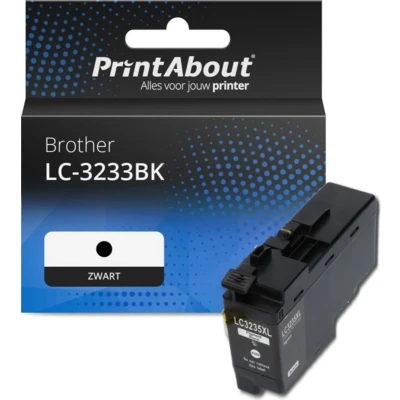 Afbeelding van Huismerk Brother LC 3233BK Inktcartridge Zwart