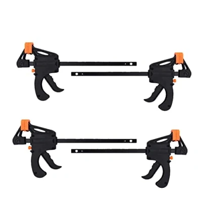 Afbeelding van Maizoon F klemmen voor houtbewerking 4 pack, Quick Grip Clip en eenhandige ratel bar gadget kit, doe het zelf projecten handgereedschap, ND01