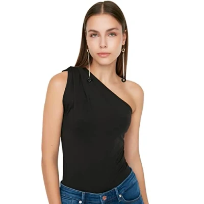 Afbeelding van Trendyol TWOSS22BD00014 Volwassenen Vrouwen Zwart S