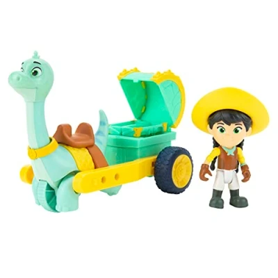 Afbeelding van Dino Ranch DNR0011 Min und Clovers Doktorwagen, Fahrzeug mit Figur, Spielzeug ab 3 Jahren