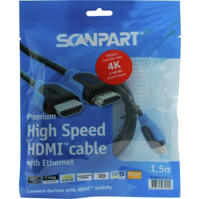 Afbeelding van Scanpart Hdmi 2.0 Kabel 1.5M