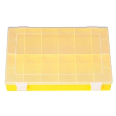 Afbeelding van hünersdorff Assortimentsdoos: stabiele sorteerbox (PP) met vaste vakverdeling (12 vakken), afmetingen sorteerdoos: T225 x B335 H55 mm, Made in Germany