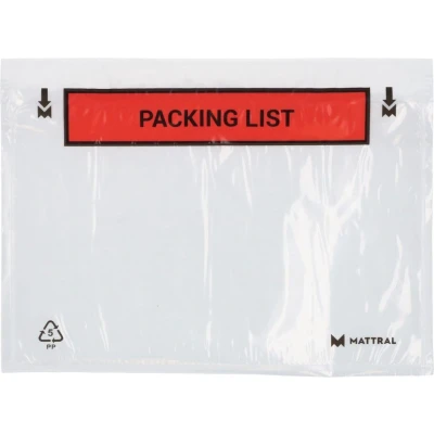 Afbeelding van x Paklijst envelop A6 Packing List 165 122 mm Met plakstrip Enveloppendoos