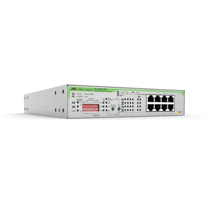 Afbeelding van Allied Telesis AT GS920/8PS 50 Unmanaged Gigabit Ethernet (10/100/1000) Power over (PoE) 1U Grijs