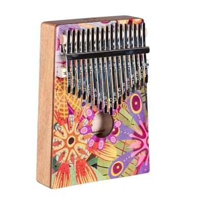 Afbeelding van Sela SE 253 Art Series Kalimba 17 Flower Power met beschermhoes