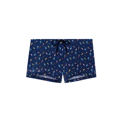 Afbeelding van HOM Zomer zwemboxers, Navy Print, M