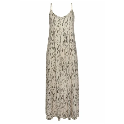 Afbeelding van s.Oliver Maxijurk beigeschwarzbedruckt, Dames, Maat: 36, Beige schwarz bedruckt