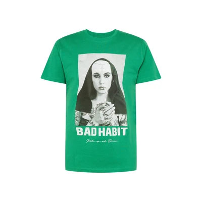 Afbeelding van Mister Tee Bad Habit Heren T shirt S Groen