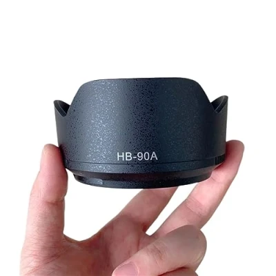 Afbeelding van EKsma lenskap voor NIKKOR Z DX 50 250 mm F4.5 6.3 VR, f/1.8 S lens, omkeerbare vervangt Nikon HB 90A en 90 kap, compatibel met 62 filters lensdop