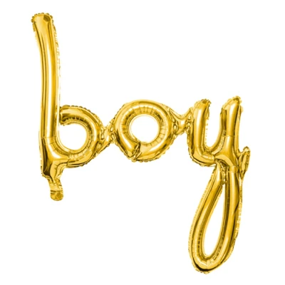 Afbeelding van Jep! Agenturen Folie Ballon Boy Gold 63,5 x 74 cm