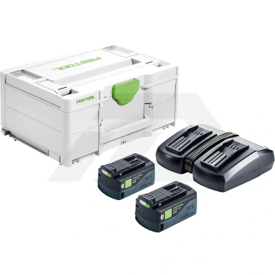Afbeelding van Festool SYS 18V 2x5,0/TCL6DUO Startset (2x5,0 Ah In Systainer)