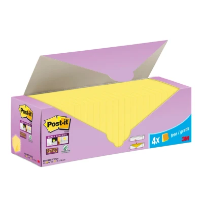 Afbeelding van Memoblok 3m post it 654 sscy 76x76mm geel Doos a 24 stuk