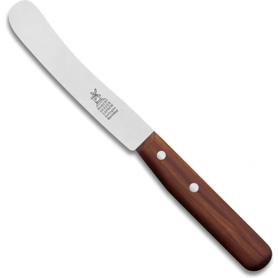 Afbeelding van Robert Herder Ontbijtmes Buckels Carbonstaal Lemmet 118 mm Heft Pruimenhout
