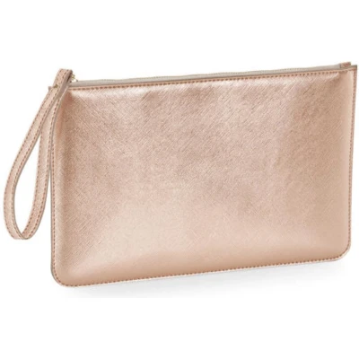 Afbeelding van BagBase BG750 Boutique Accessoire Pouch Premium Lederlook PU Essentieel voor reizen en cosmetica, Oester, Eén maat