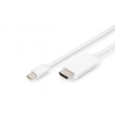 Afbeelding van Digitus Mini DisplayPort HDMI (Type A) (2 m, DisplayPort, HDMI), Videokabel