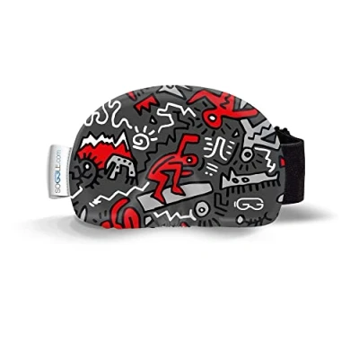Afbeelding van Soggle Beschermhoes voor skibril, microvezel, eenheidsmaat, kleur: Doodle grijs