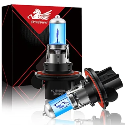 Afbeelding van WinPower H13 9008 P26.4t Halogeenlampen 100W/90W 5000K Warm Wit Koplamp Grootlicht Dimlicht 12V Auto, 2 Stukken