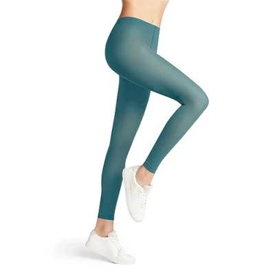 Afbeelding van FALKE Dames Legging Pure Matt 50 DEN W LE Halfdoorzichtig eenkleurig 1 Paar, Blauw (Peacock 6385) nieuw milieuvriendelijk, M