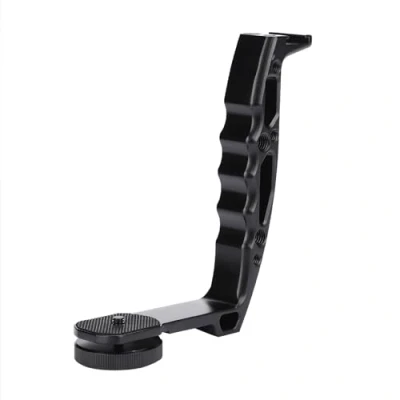 Afbeelding van Yunir L vormige Gimbal Grip, Aluminiumlegering Camera Beugel Extended Single Handle Grip Met 1/4 &quot;en 3/8&quot; Draad, voor Zhiyun Crane 2 DJI Ronin S