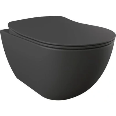 Afbeelding van Wandcloset BWS Randloos Freedom Met Bidet Mat Antraciet (Exclusief zitting)