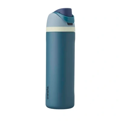 Afbeelding van Owala FreeSip Geïsoleerde waterfles van roestvrij staal met rietje voor sport en reizen, lekvrij, BPA vrij, 710 ml, denim