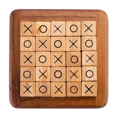 Afbeelding van Engelhart 350310 Quixo Ecologisch houten spel bordspel 2 spelers of teams 7 jaar en ouder 13 x 3 cm