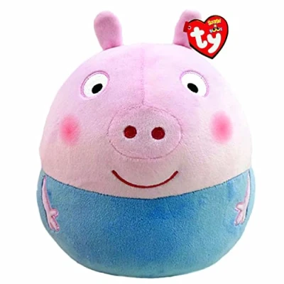 Afbeelding van Ty Squish A Boo Knuffelkussen Peppa Pig George 31 Cm