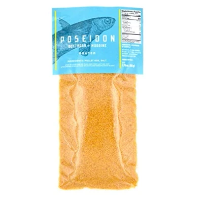Afbeelding van Poseidon Geraspte bottarga Gedroogde kuitkuit Mediterraans superfood uit Sardinië, Italiaans product [50g]