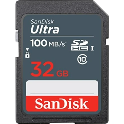 Afbeelding van SanDisk Ultra 32GB SDHC Memory Card, up to 100MB/s, Class 10, Black/Grey