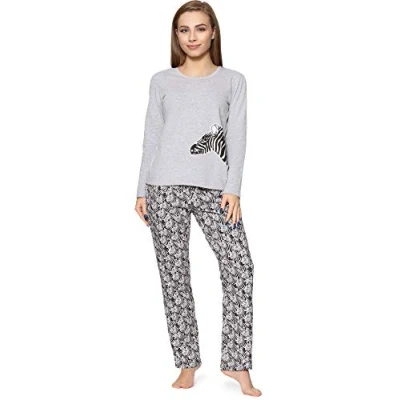 Afbeelding van Merry Style Meiden Pyjama Lange mouwen broek Katoen MS MS10 419 PJ Melange Zebra 158