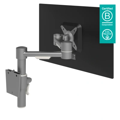 Afbeelding van Viewmate Monitorarm Wand 1 Scherm Verstelbaar Zilver