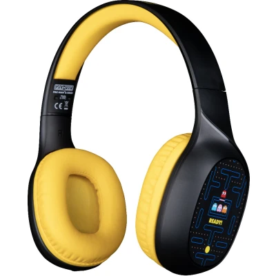 Afbeelding van Pac Man draadloze koptelefoon 30 uur speeltijd microfoon bluetooth 5.3 verstelbaar