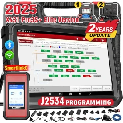 Afbeelding van LAUNCH X431PRO3S + Elite SmartlinkC intelligente OE Topologie volledig systeem diagnostisch hulpprogramma met 37 Reset, ECU codering, actieve test, CANFD/DOIP/J2534