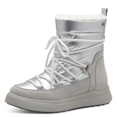 Afbeelding van Jana Veganistische winterlaarzen voor dames, Lt grijs/zilver, maat 41 EU, Grey Silver, EU