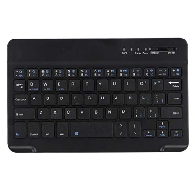 Afbeelding van 7 8 Inch Tablet Draadloos toetsenbord Draagbaar Dun Helder Bluetooth Aluminium voor Android/WIN Zwart