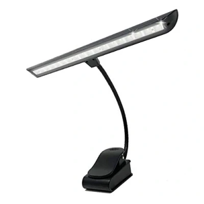 Afbeelding van Infitronic IN18LEDNLR 18 LEDs Oplaadbare Muziekhouder/Muziekhouder/Pianolamp/Leeslamp/Klemlamp Dimbaar 2 Kleurmodi Zwart