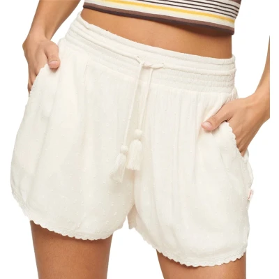 Afbeelding van Superdry Vintage Zwemshorts, Dames, Maat: 38, Oatmeal