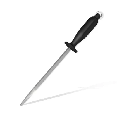 Afbeelding van Eikaso Solingen Vierkant Aanzetstaal 29 cm Grof Ergonomisch Zwart Handvat