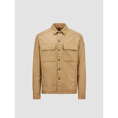 Afbeelding van Button Up Lightweight Shirt Jacket with Chest Pockets and Long Sleeves