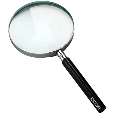 Afbeelding van Arda vergrootglas klassiek met optisch glas, 2 voudige zoom, 100 mm lens