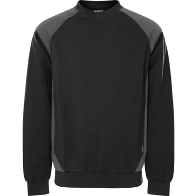 Afbeelding van Fristads Sweater 7148 GSM Zwart/grijs maat M