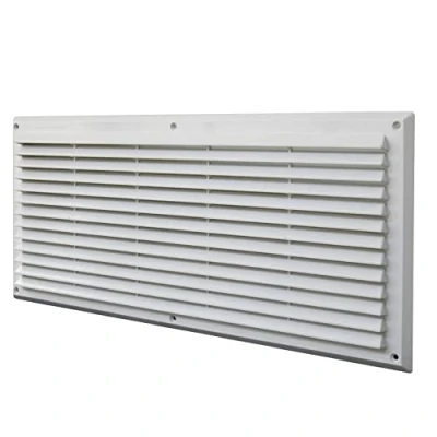 Afbeelding van La Ventilazione A5023B Ventilatierooster van kunststof, rechthoekig, overlappend, wit, 500 x 227 mm