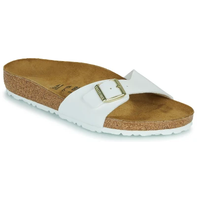 Afbeelding van Birkenstock Madrid Pantoffels, Dames, Maat: 41, White Soft synthetic