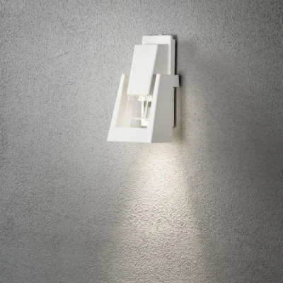 Afbeelding van Gnosjö Konstsmide 7979 250 A++ tot A buitenwandlampen, aluminium, wit, 13,5 x 27 cm