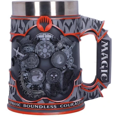 Afbeelding van Nemesis Now Magic The Gathering Vijf kleuren wiel tankard, hars, grijs, 1 Count (Pack van 1)