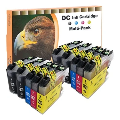 Afbeelding van D&amp;C Set van 10 inktcartridges, compatibel met Brother LC 127BK 125C 125M 125Y XL voor DCP J4110DW MFC J4410DW J4510DW J4610DW J4710DW J6520DW J6720DW J6920DW