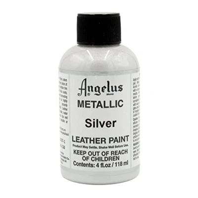 Afbeelding van Angelus leerverf Zilver 118ml