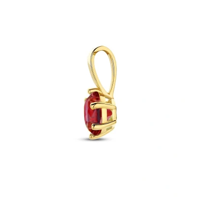 Afbeelding van goud (geelgoud) hanger met geboortesteen zirkonia 4025579