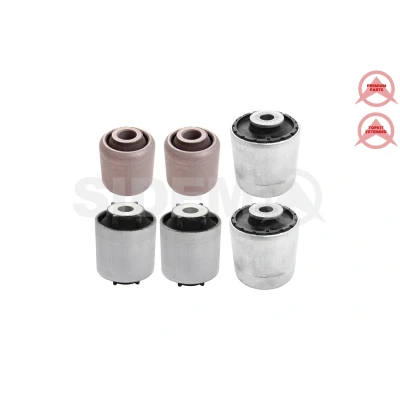 Afbeelding van SIDEM 8216006 KIT Draagarmrubbers Vooras onderaan Rubbermetaallager Driehoeksdraagarm
